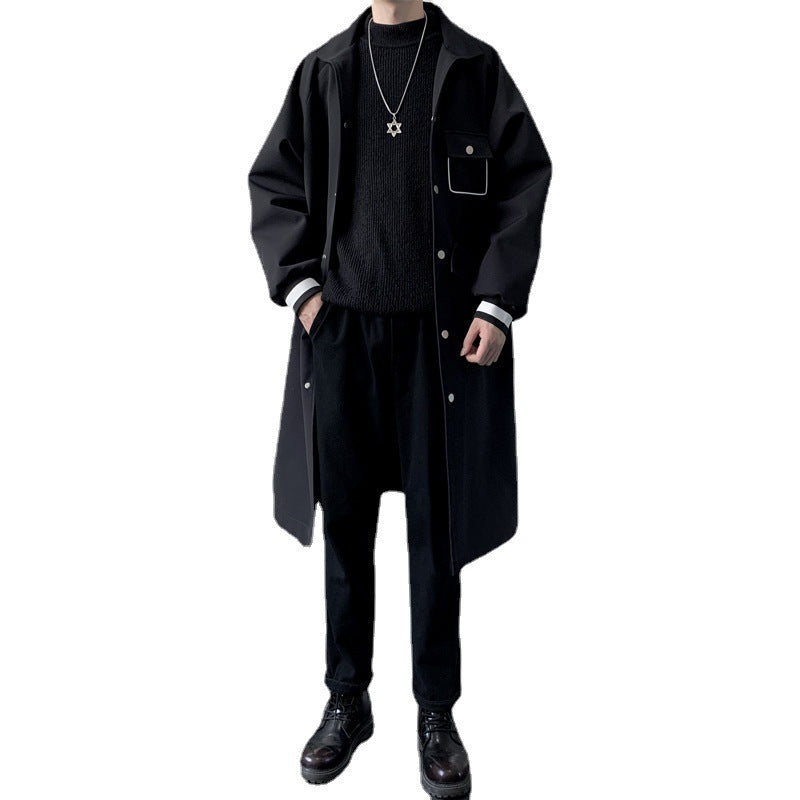 Men's Mid-length Temperament Overknee Overcoat